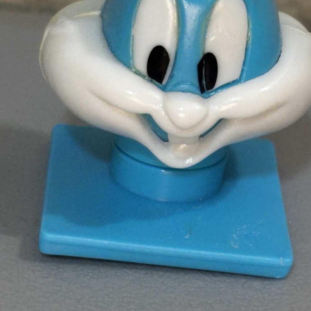 1992 Buster Bunny Warner Bros Blue Tiny Toons Tops‎ Candy Container Collectible - Picture 7 of 9